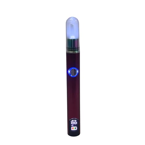 Longmada Ceramic Hot Knife kit, 510 Thread Cut Wax Accessory with LED Display Red colorful kit