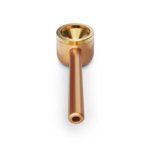 Vessel Premium Pur-Pfeife mit Doppel-Helix Einsatz | 1g Kapazität - 3-teilig | Leichte Reinigung| Pfeife Smoking Pipe Rauchen | Gebrauch von Tabakwaren (Rose Gold)