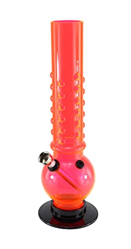 Budawi Acrylbong Noppen Höhe 26 cm mit Schraub Kopf und Chillum