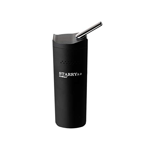Xmax | Starry 3.0 – Tragbarer Vaporizer – Für getrocknete Kräuter, Öl und Wachs – 2 Jahre Garantie – Komplettes Set – Schwarz