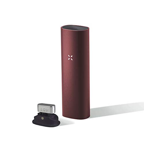 PAX 3 Premium tragbarer Vaporizer für trockene Kräuter Konzentrate und öle 10 Jahre Garantie Komplett Set Burgundy.