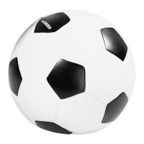 JUMPLAWN Sportballförmiger Spartopf aus Handgemalt Dekorative Münzbank für Tischdeko zur Geldersparnis Lustige Fußball Spardose für Zuhause