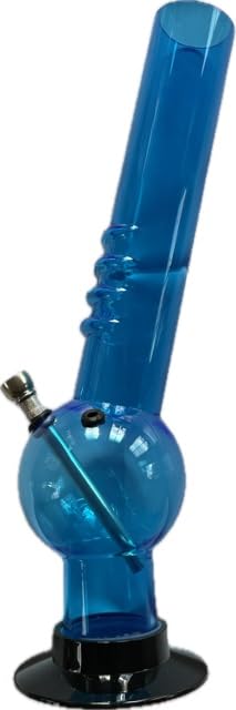 Acrylbong, Bong 35 cm, Transparent Blau