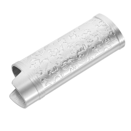 NIYANGLE Feuerzeughülle Feuerzeughüllen Metall Feuerzeughalter Für Iron Silber
