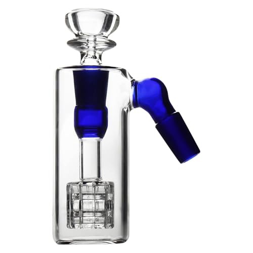 SXQYRD 14.5mm Aschefänger für Glasbong Adapter Zubehör mit Glasschieber Schale