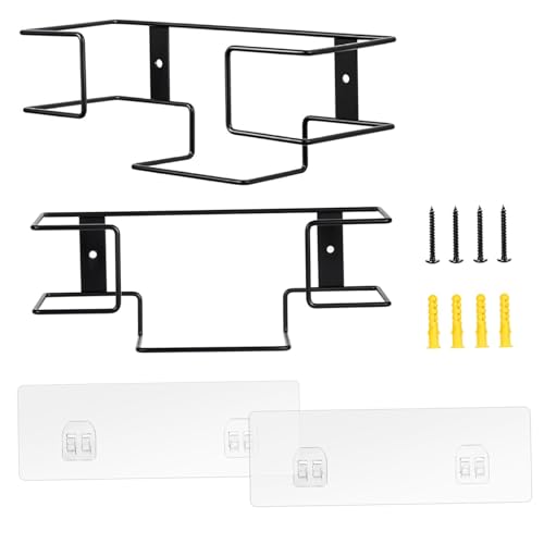 WSYJWEX Handschuhboxhalter Wandmontage, 2pcs 2 Größen Metallhandschuhspender, Platzspar -Box -Organisator, Gesichtsgewebe/Einweghalter für Lebensmittelservice, Büro, Homebox