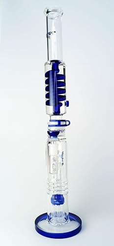 Generisch Blue Phoenix Frost Fury I - Percolator Glycerin Bong - Handgefertigt  | ''Entwickelt für legale Substanzen'' ''FSK 18 bzw. FSK 21''