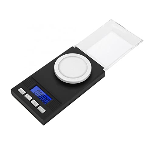 Küchenwaage 10 g/20 g/50 g/100 g Mini-tragbare elektronische Digitalwaage, 0,001 g hochpräzise Hülsenwaage for Perlen, kostbare Diamanten Küchenzubehör (Color : 50g)
