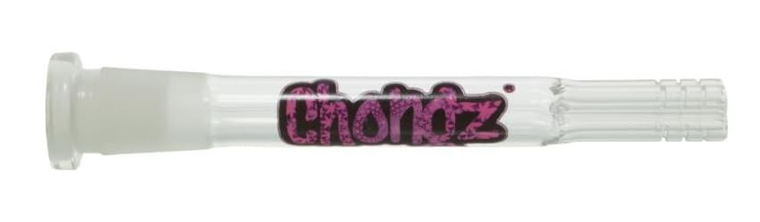 Chongz STEM05A Ersatz-Fallrohr für Bong, Glas, 4 Diffusoren, 19 mm Sockel, 11,5 cm Länge
