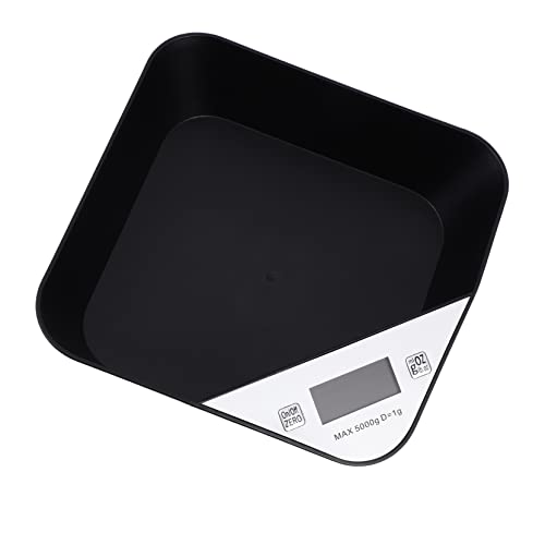 Abaodam Multifunktionale Haustierwaage mit LCD Display Präzise Gewichtsanzeige für Katzen und Langlebiges Kunststoffmaterial zur Futterkontrolle