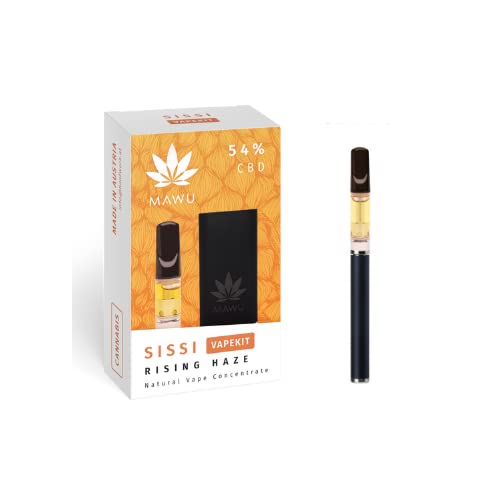 MAWU Vape-Kit Sissi – 100% natürliches Hanfextrakt/Cannabis-Öl mit 54% CBD, ohne Nikotin, ohne Tabak, ohne Schadstoffe