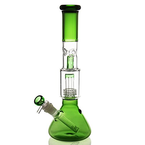 Grün bong glas bong,kopf 14.5 schliff 34cm 500g Percolator bong siebe tabakpfeife wasserpfeife