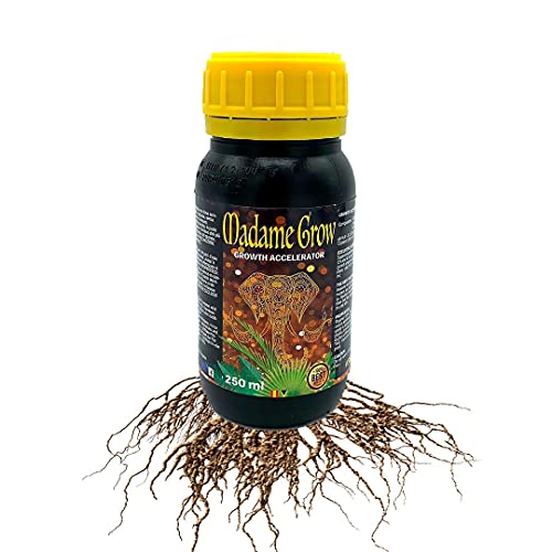 MADAME GROW - Wachstumsdünger - grüne und gesunde Pflanzen - organisch - weiße und lange Wurzeln (250 ml)