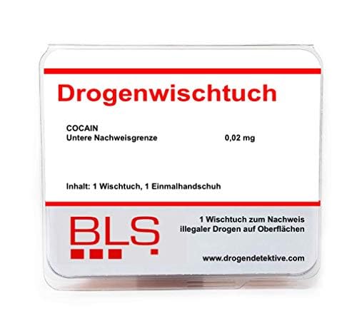 Kombipack Oberflächentest & Wischtest - Multi Schnelltest für die Bestimmung von 10 Drogenarten + Cocain Wischtuch