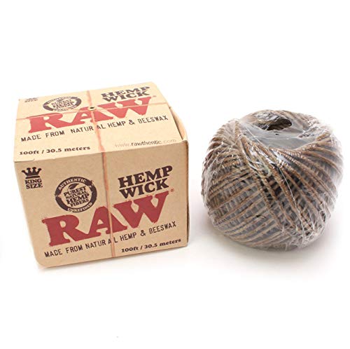 Cuerda de encender RAW Hemp Wick Ball (30,5m)