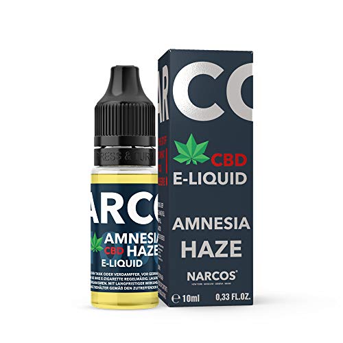Narcos CBD Liquid 1000 | Vollspektrum | ~100mg CBD | ohne Nikotin | kein Isolat aus Natürlichem Hanfextrakt | das Original (Amnesia Haze 1000)