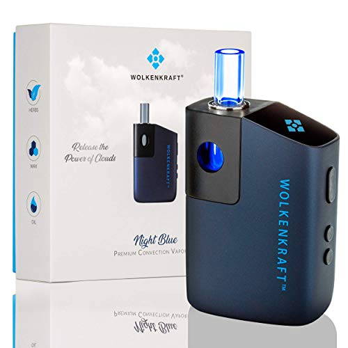 WOLKENKRAFT FX Mini Premium Vaporizer für Kräuter & Extrakte - 100% KONVEKTION - TITANKAMMER - 25 Sek. Heat-Up…*Nightblue* *NIKOTINFREI*