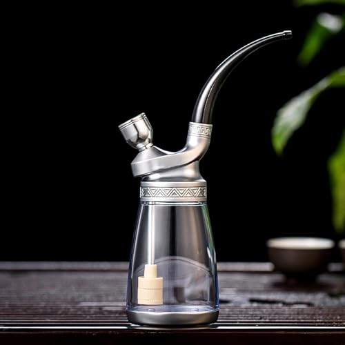 PENGSHAO Bong, Glasbong, Dicke Glasbecher Bong, Glasflasche Rauchpfeife, Wasserpfeifen, Oil Rig Bong Shisha Set, für Raucher, Club, Bar, Outdoor,C