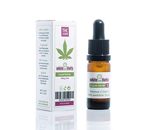 White and Fluffy 500mg CBD Liquid •PUR HEMP• Test-Note 1,4 • PG VG 10ml• PURER Cannabis