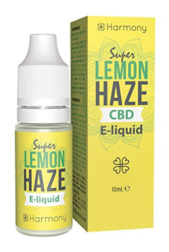 Harmony CBD E-Liquid (über 99% Reinheit) - Terpene von Super Lemon Haze - 300mg CBD in 10 ml - nikotinfrei