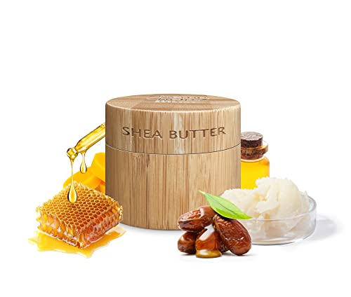 Bio Körperbutter mit Hanföl, Sheabutter, Arganöl, Jojobaöl & Olivenöl - Heilsalbe für trockene, entzündete, rissige Haut, Schuppenflechte & Narben - 100ml