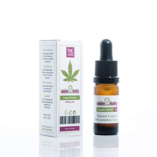 White and Fluffy 1000mg CBD Liquid •PUR HEMP• Test-Note 1,4 • PG VG 10ml• PURER Cannabis