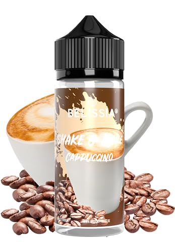 Belissia Hochdosiertes Lebensmittel Aroma - Cappuccino - 10ml mit praktischer Schüttelflasche zum mischen. Zur Verwendung in Lebensmitteln, für Vernebler, Nebelmaschinen, Diffuser uvm.
