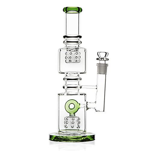 REANICE Glass Bongs Tornado Filter Höhe ist 33cm Handmade Water Bong 19mm bowl Smoking Water Pipes with Downstem