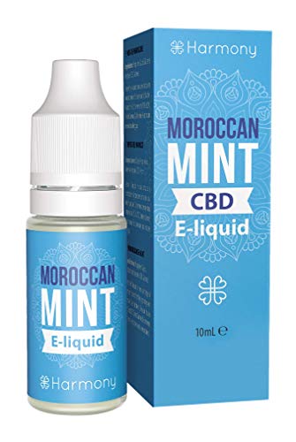 Harmony CBD E-Liquid (über 99% Reinheit) - Moroccan Mint - 600mg CBD in 10 ml - nikotinfrei