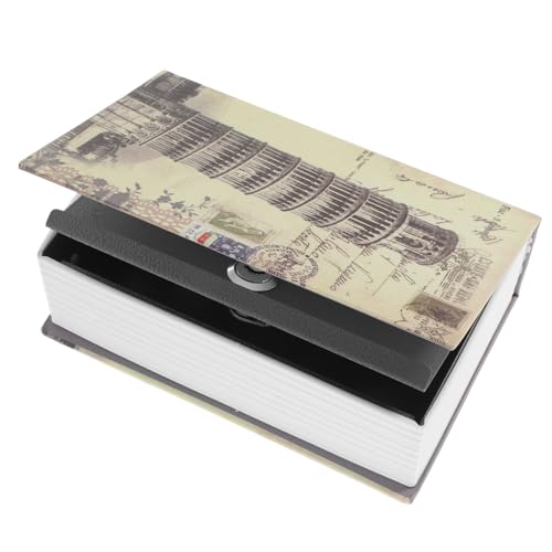 iplusmile Kasten Simulationsbuch sicher Schließfach kleiner Büchersafe mit Schlüssel Buchsafe mit Schlüssel verstecktes Buch sicher geheimer Speicher Sperre mit Schlüssel Abs
