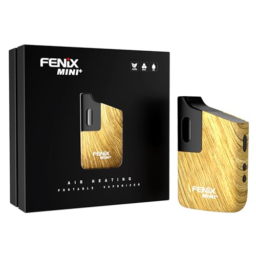 WOLKENKRAFT FENiX Mini Plus Vaporizer | Neuestes Modell mit USB-C | für Kräuter & Extrakte | Effiziente Konvektion *WOOD* FENiX Mini+