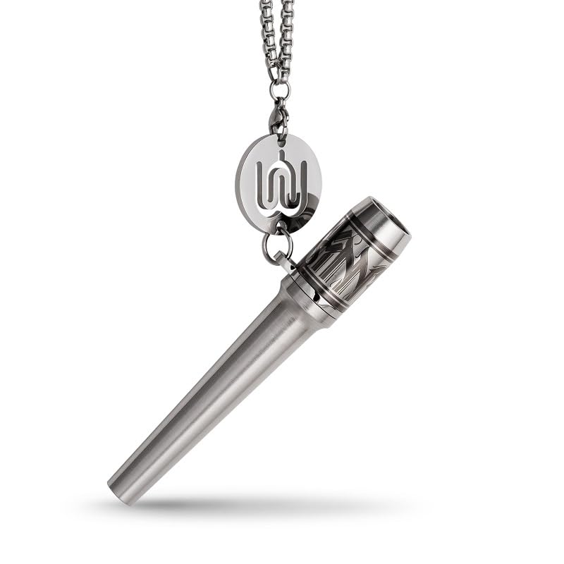 Yimi Hookah Wiederverwendbare 304 Edelstahl Shisha Spitze | Universelle Shisha Spitzen mit Kette | Persönliche Shisha Spitze mit echtem Lederetui