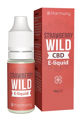 Harmony CBD E-Liquid (über 99% Reinheit) - Wild Strawberry - 300mg CBD in 10 ml - nikotinfrei