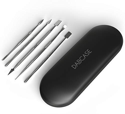 JCASE Dabbing Tool Set Werkzeug für Öl Wachs Konzentrat Dab Kolophonium Harz Stahl Tools (Variante1)