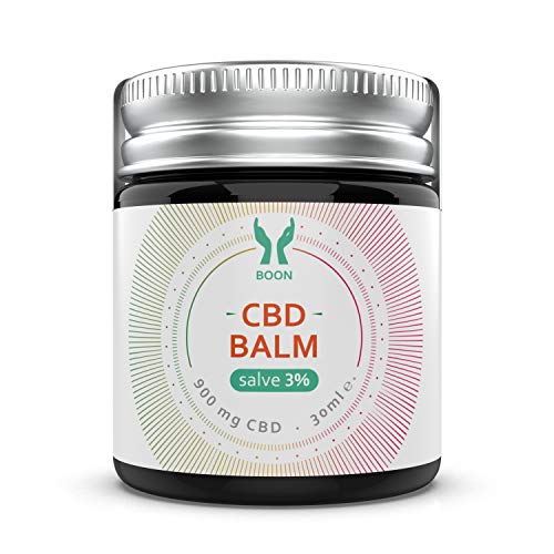 BOON - CBD Balm'salve' 3% 900mg Hanf-Salbe Creme 100% natürliches Balsam mit kaltgepresstem Hanfsamenöl - 30ml pflanzliche Naturkosmetik