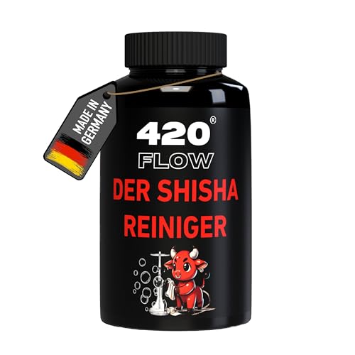 420Flow Der Shisha Reiniger – Ultimatives Reinigungspulver für Wasserpfeifen, 100% Effizient & Wasserlöslich, Entfernt Gerüche & Rückstände, Einfach zu Verwenden (250g)