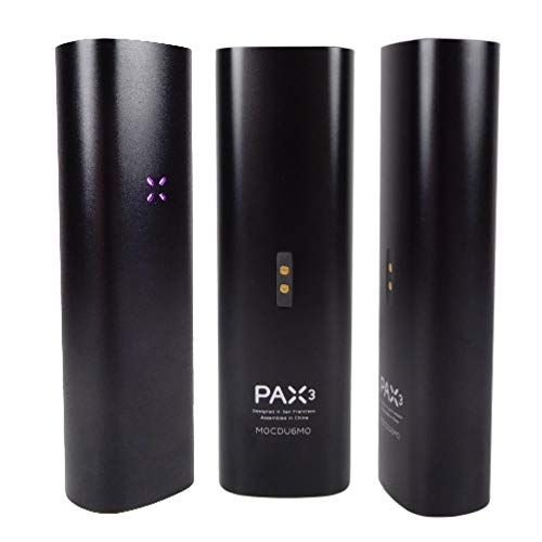 PAX 3 Premium tragbarer Vaporizer trockene Kräuter Konzentrate und öle 10 Jahre Garantie Komplett Set Schwarz.