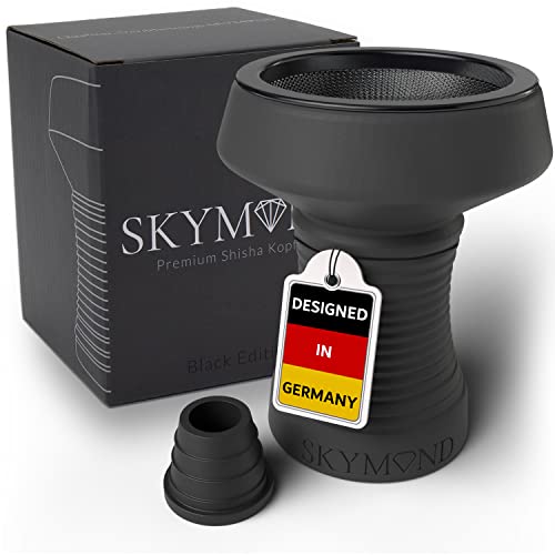 Skymond Shisha Kopf Set mit Sieb, Kopfdichtung [SpreadHeat-Technology für bessere Hitzeverteilung] Premium Zubehör Tonkopf Für Alle Shishas [Geeignet Für Jede Shisha]