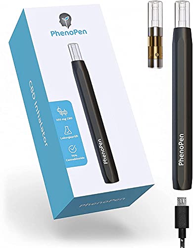 PhenoPen - Der PREMIUM CBD LIQUID Vape Pen - Inhalator mit über 75% Cannabinoid Konzentrat 360mg CBD + CBDV