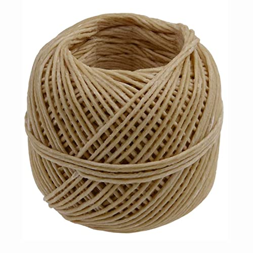 Ahaimy Hanf-Kerzendochte, 61m, Bienenwachs Kerzendocht, Bio Hanf Docht, Bienenwachs, 100% Natürlicher Hanf, Selbstgemachte Kerzen, Für Wohnzimmer, Schlafzimmer, Esszimmer, Kirche