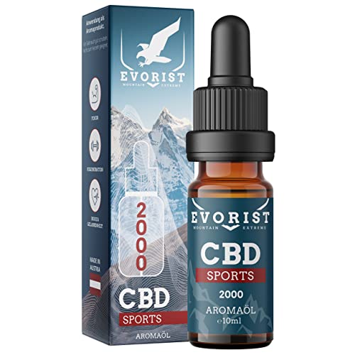 CBD Öl 20% | Vollspektrum CBD Tropfen | Cannabidiol Öl mit VANILLE | Zertifiziert THC freie Cannabidiol Tropfen | Laborgeprüftes Cannabisöl aus BIO Kultivierung | CBD oil sports | EVORIST, 10 ml