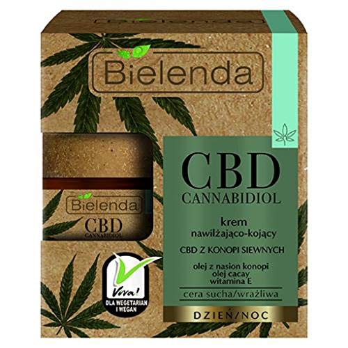 Bielenda HEMP Moisturising Soothing Face Cream Dry Sensitive Skin Day/Night 50ml