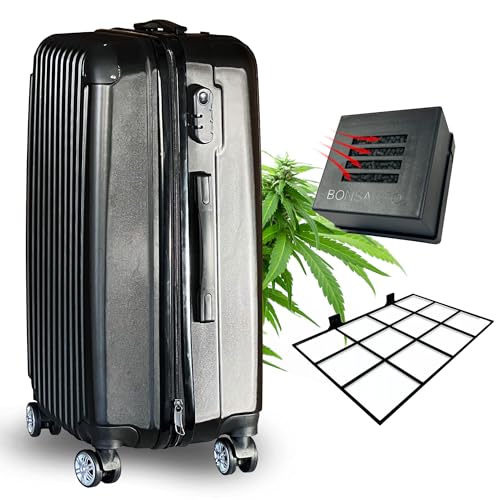 Bonsanto Trocknungskoffer – Geruchsdichte Trocknungsbox für Kräuter & Buds – inkl. Aktivkohlefilter & Gitter – 34 L – diskret & effizient – ideal für Indoor Growing & Erntetrocknung