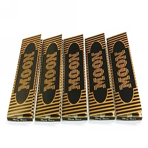MOON King Size Slim Leinen-Zigarettenpapier 108 X 45 mm, 5 Heftchen 32 Blätter Pro Heftchen