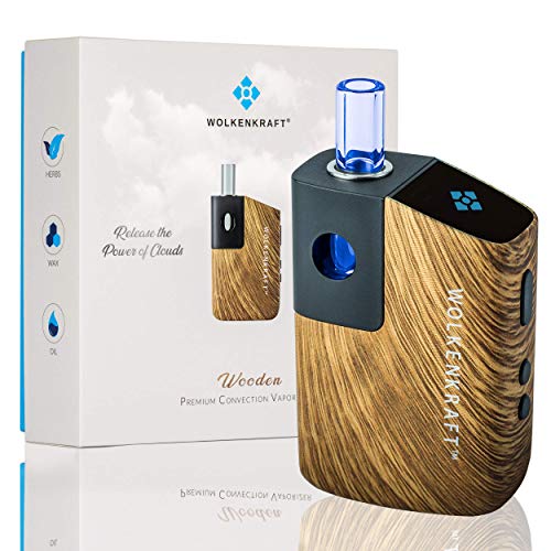 WOLKENKRAFT FX MINI Premium Vaporizer für Kräuter & Extrakte - 100% KONVEKTION - TITANKAMMER - 25 Sek. Heat-Up…*WOOD* *NIKOTINFREI*