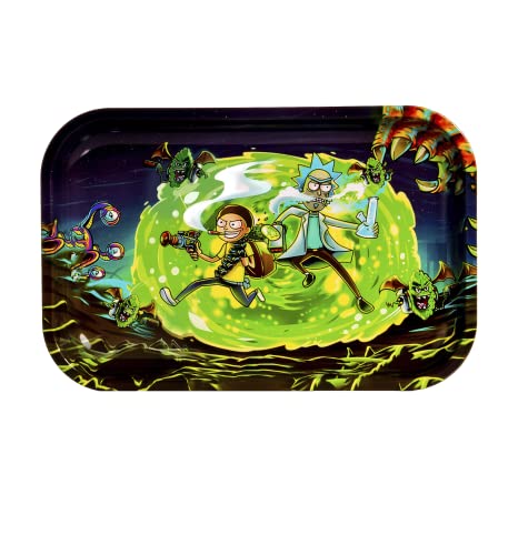 Rolling Tray Rick and Morty 17 x 27 cm – Smoking related products - Limited Edition 2022 - Gift for smokers