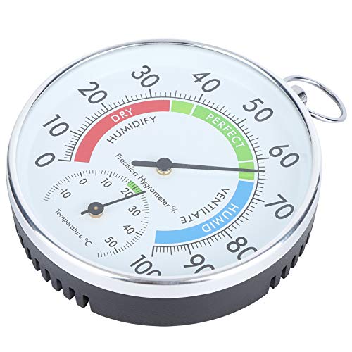Thermometer-Hygrometer, Gewächshaus-Hygrometer Aluminiumlegierung Hohe Messgenauigkeit für die Gewächshauspflanzung in Innenräumen